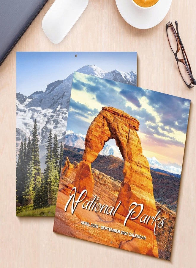 OMEYA Calendar 2026-2027 - 2026-2027 Wall Calendar: APR.2026 - SEP.2027, 12" x 24" (Opened), Full Page Monthly View, Thick & Sturdy Paper for Gift, Perfect Nature Calendar Organizing & Planning - Image 2