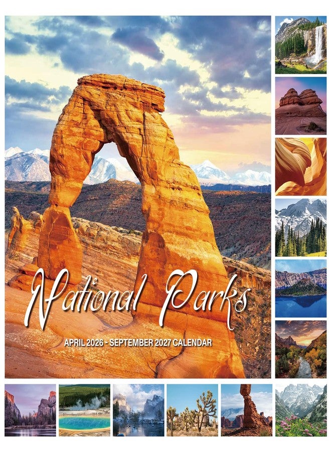 OMEYA Calendar 2026-2027 - 2026-2027 Wall Calendar: APR.2026 - SEP.2027, 12" x 24" (Opened), Full Page Monthly View, Thick & Sturdy Paper for Gift, Perfect Nature Calendar Organizing & Planning - Image 1