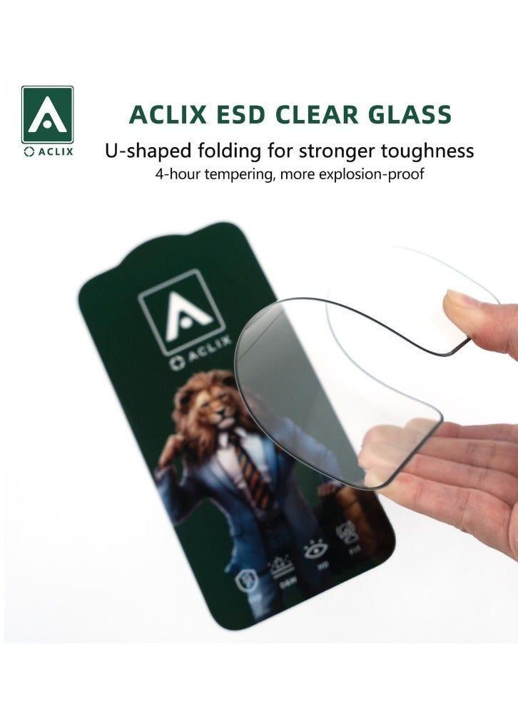 ACLIX Full Glue Full Cover Flexible Screen Protector For Samsung Galaxy S24+ / S24 Plus 5G 2024 Clear/Black - Image 3
