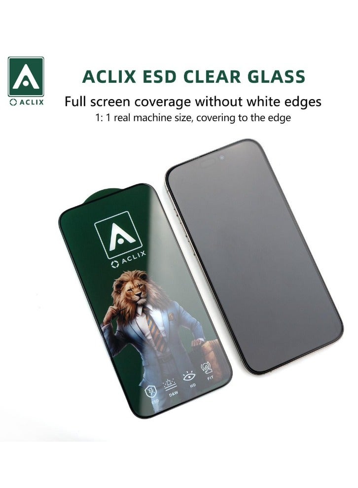ACLIX Full Glue Full Cover Flexible Screen Protector For Samsung Galaxy S24+ / S24 Plus 5G 2024 Clear/Black - Image 1