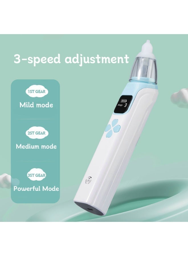 Electric Silent Baby Nasal Aspirator Automatic Nose Cleaner With Silicone Nose Tips Music Soothing Function Rechargeable Portable Nasal Aspirators - Image 2