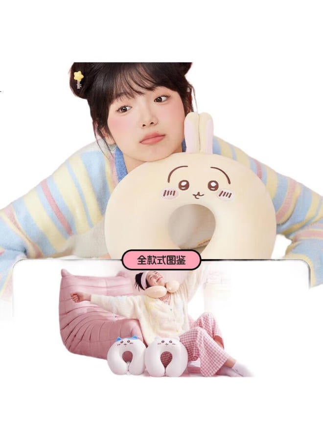 Miniso Chiikawa Series U-Shaped Pillow, Chiikawa Memory Foam Neck Pillow, Nap Pillow, Car And Airplane Neck Pillow - Image 2