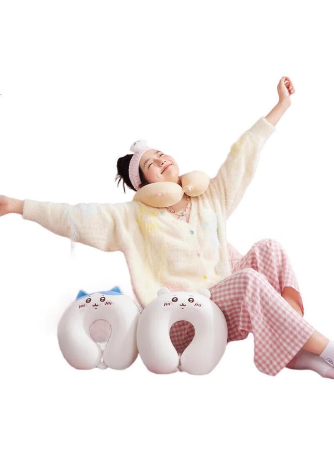 Miniso Chiikawa Series U-Shaped Pillow, Chiikawa Memory Foam Neck Pillow, Nap Pillow, Car And Airplane Neck Pillow - Image 1