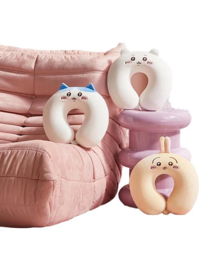 Miniso Chiikawa Series U-Shaped Pillow, Chiikawa Memory Foam Neck Pillow, Nap Pillow, Car And Airplane Neck Pillow - Image 3