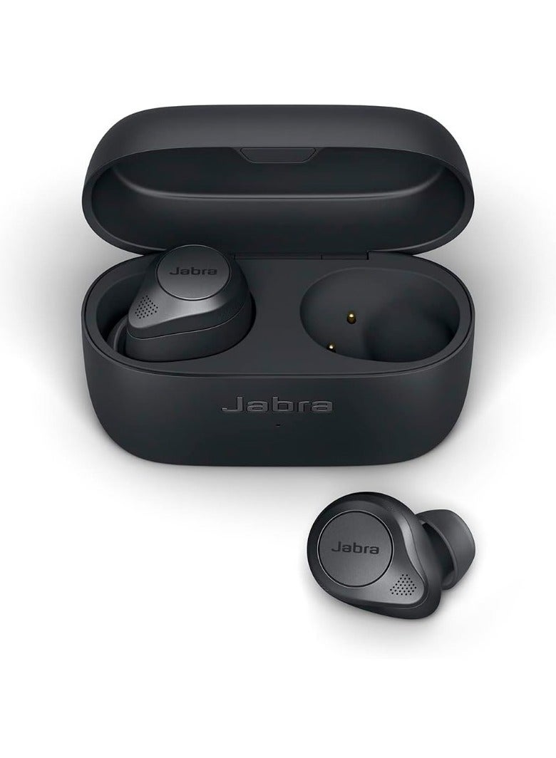 Jabra Elite 85t in-ear Bluetooth headphones - Adjustable noise-cancelling wireless headphones with a compact design for clear calls and crisp colours - Image 2