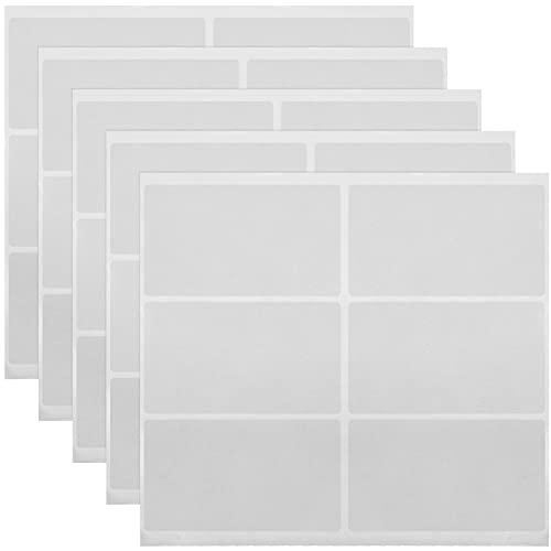 Spakon Clear Self Stick ID Transparent Card Overlay PVC Labels Clear ID Card Protective Overlay, 2.05 x 3.3 Inch (30 Pieces) - Image 1