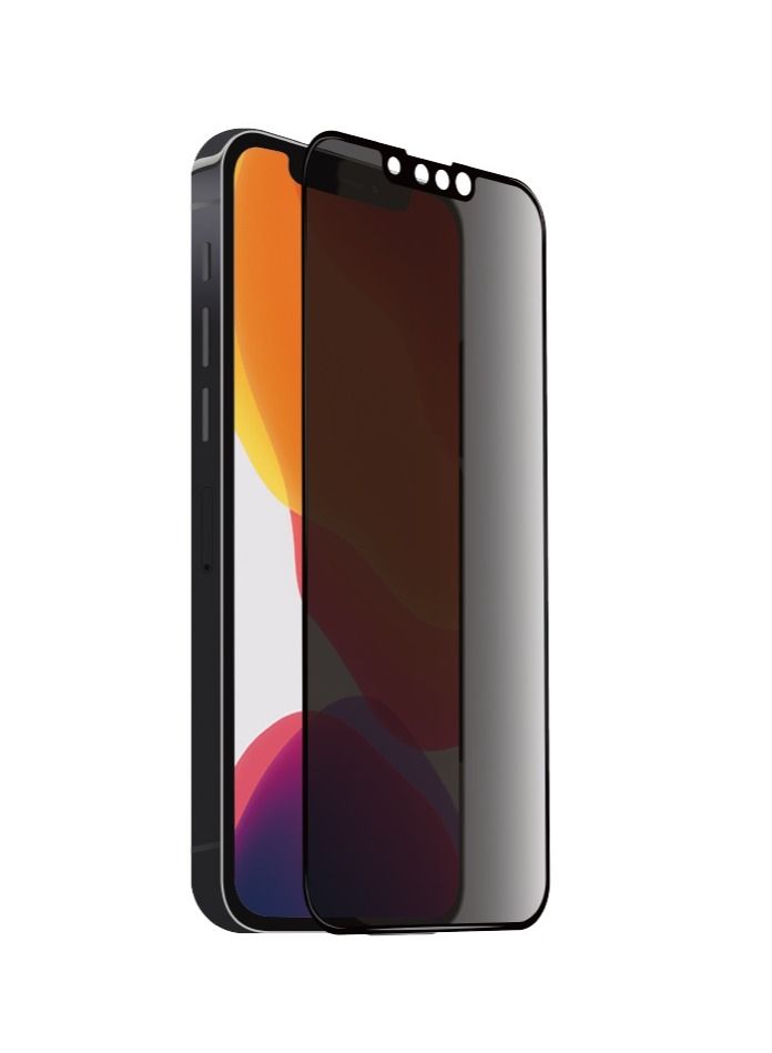 LEVORE غشاء حماية سيراميكي من ليفور للآيفون 13/13 برو، غطاء كامل بإطار أسود، حماية من الخصوصية وغير لامع - Image 1