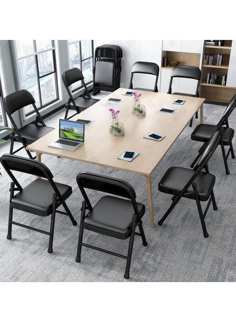 عام كرسي مكتب قابل للطي محمول، مكتب وكرسي كمبيوتر منزلي، كرسي دراسة بسيط بمسند ظهر للمبيت - Image 5