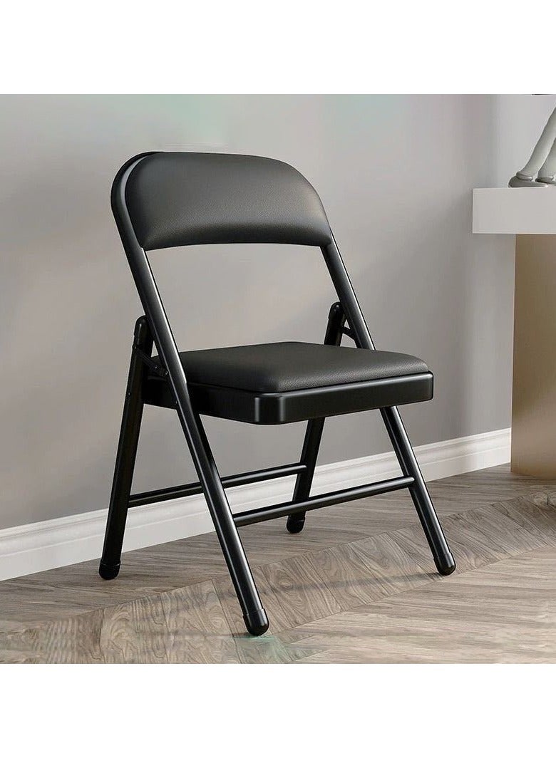 عام كرسي مكتب قابل للطي محمول، مكتب وكرسي كمبيوتر منزلي، كرسي دراسة بسيط بمسند ظهر للمبيت - Image 2