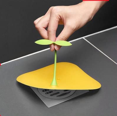 Gra8 Bathroom Filter Shower Protection Stopper Bathtub Toilet Sprout Bean Floor Drainer Strainer Kitchen Sink Drain Strainers for Sinks Cover Flat Silicone Filter (1Pcs) (Small Size) (Multicolor) - Image 3