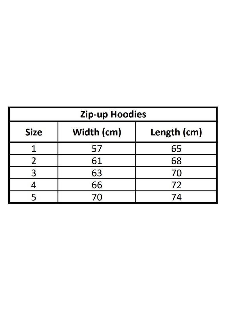 Feathers Oversized Men’s Zip-Up Hoodie 100% Cotton for Winter - Image 4