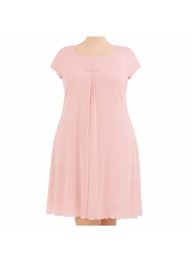 Elegant Women's Home Wear Dress with Soft Imported Lace, Loose Fit Lounge Dress, Breathable Casual Night Dress for Women, Width 40 cm, Length 110 cm, One Size Fits Up to 90 KG - Image 4