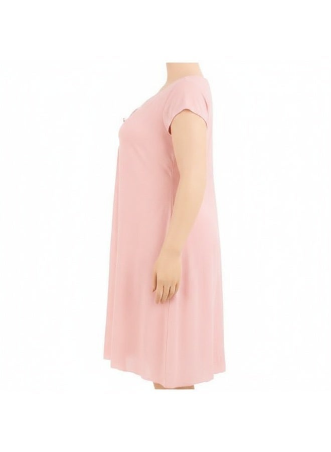 Elegant Women's Home Wear Dress with Soft Imported Lace, Loose Fit Lounge Dress, Breathable Casual Night Dress for Women, Width 40 cm, Length 110 cm, One Size Fits Up to 90 KG - Image 5