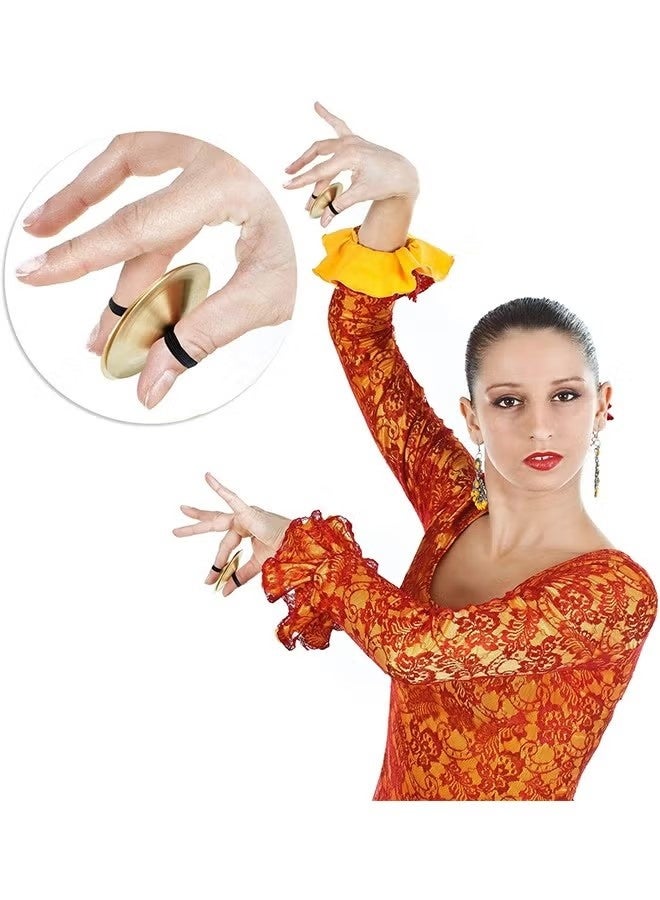 2 Finger Cymbals Belly Dancing Finger Dance Finger Zills Dance Finger Musical Instrument for Dancer Party - Image 3