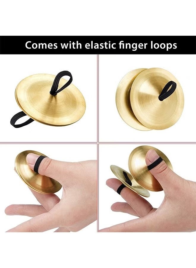 2 Finger Cymbals Belly Dancing Finger Dance Finger Zills Dance Finger Musical Instrument for Dancer Party - Image 2