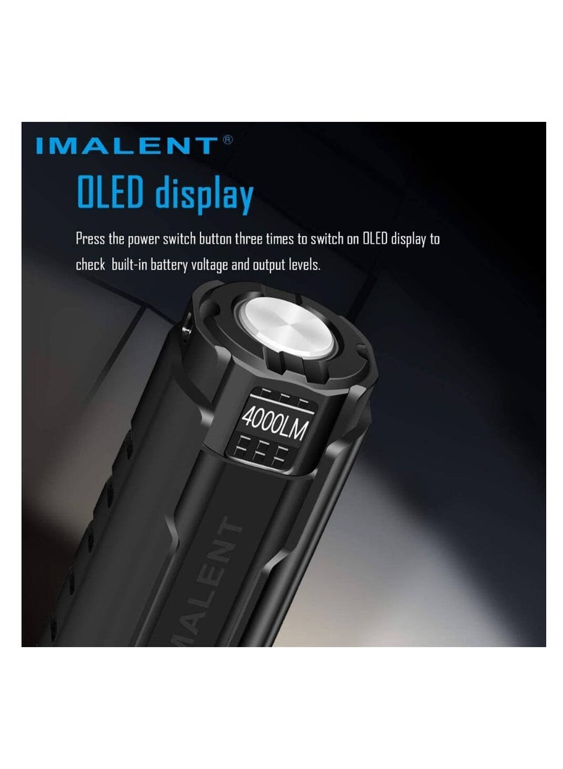 إيمالينت مصباح يدوي Imalent LD70 LED 4000 لومن، شاشة OLED، مقاوم للماء IPX8 - Image 2