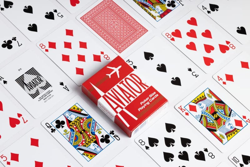 Aviator Playing Cards, 12 Pack, Standard Index Card Decks, Red - Image 4