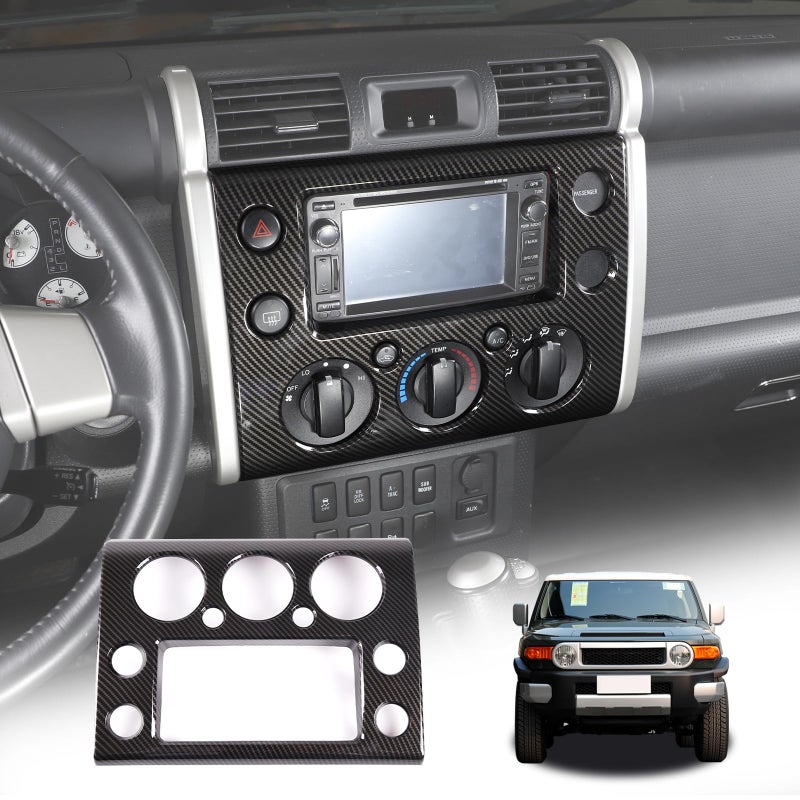 LLKUANG غطاء لوحة تحكم GPS من ABS لسيارة تويوتا FJ كروزر 2007-2021