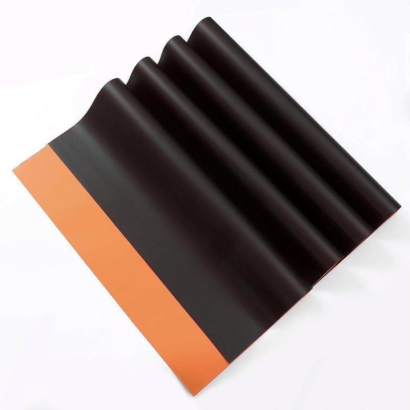 Red Dot Gift REDDOTGIFT Pack of 20 Sheets Gift Wrapping Paper 57x57cm, Double Face Flower Wrap Paper Waterproof Floral Bouquet Packing Paper DIY Craft Gift Packing (29# BLACK + ORANGE) - Image 1