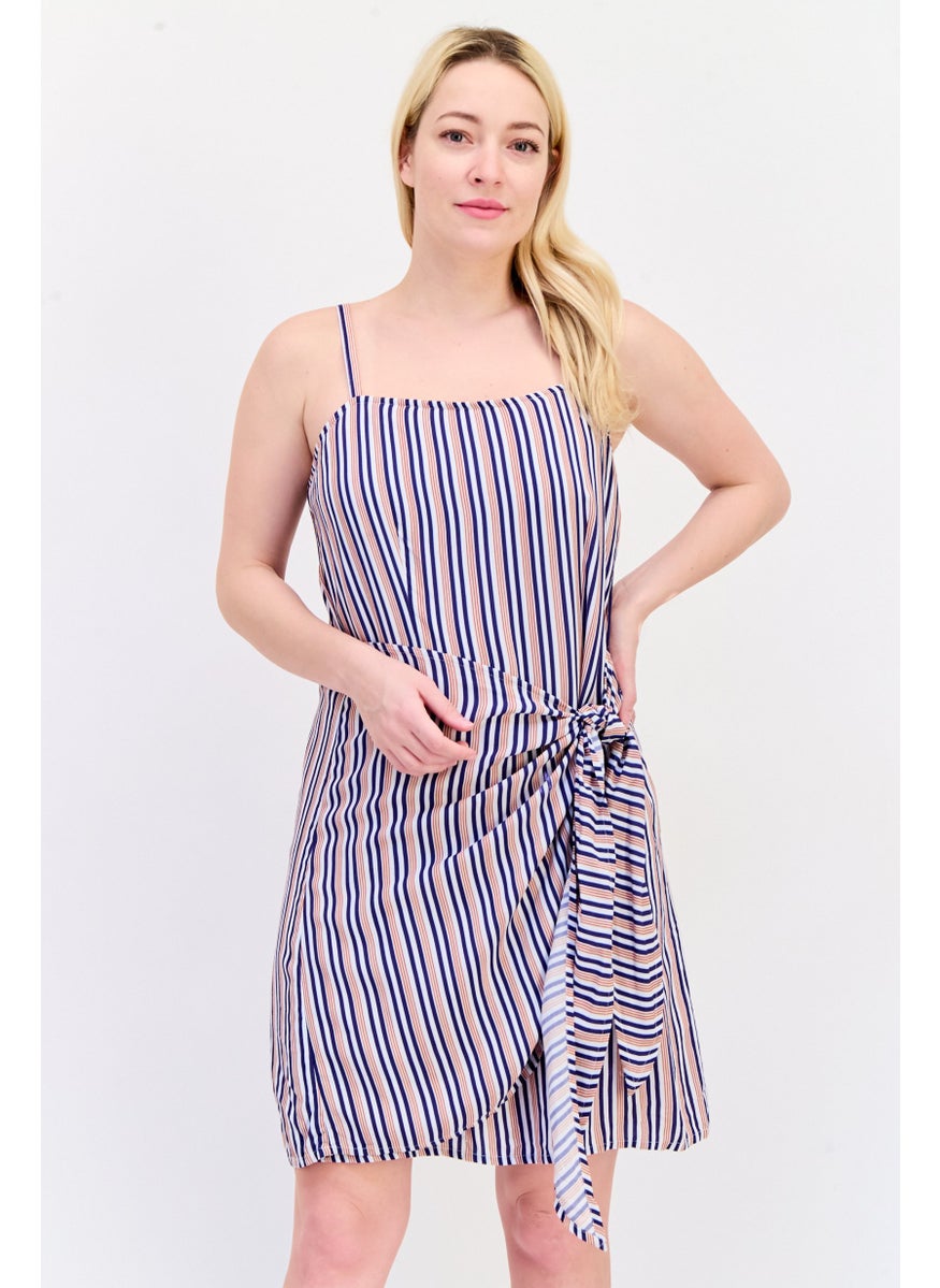 ONLY Women Stripe Mini Dress, Multicolor  - Image 1