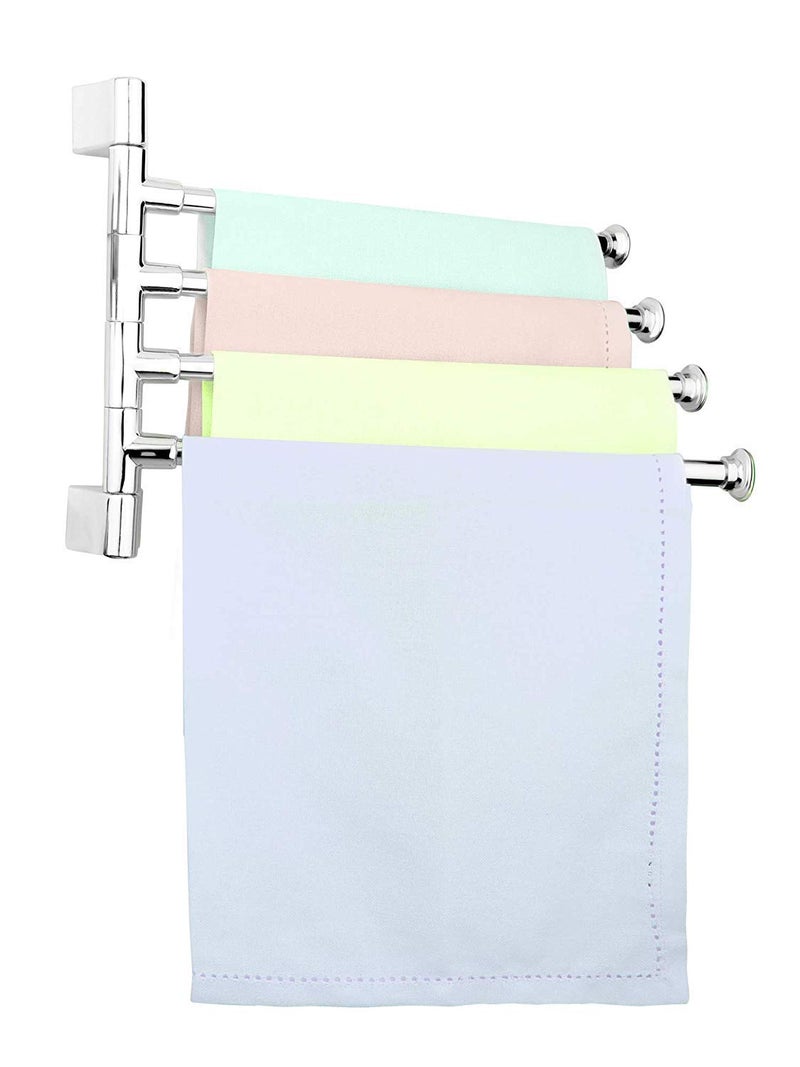 Filox Multiuse Stainless Steel Towel Rack for Bathroom, Wash Bashing and Kitchen Bathroom Accessories (4 Arm) - Image 5