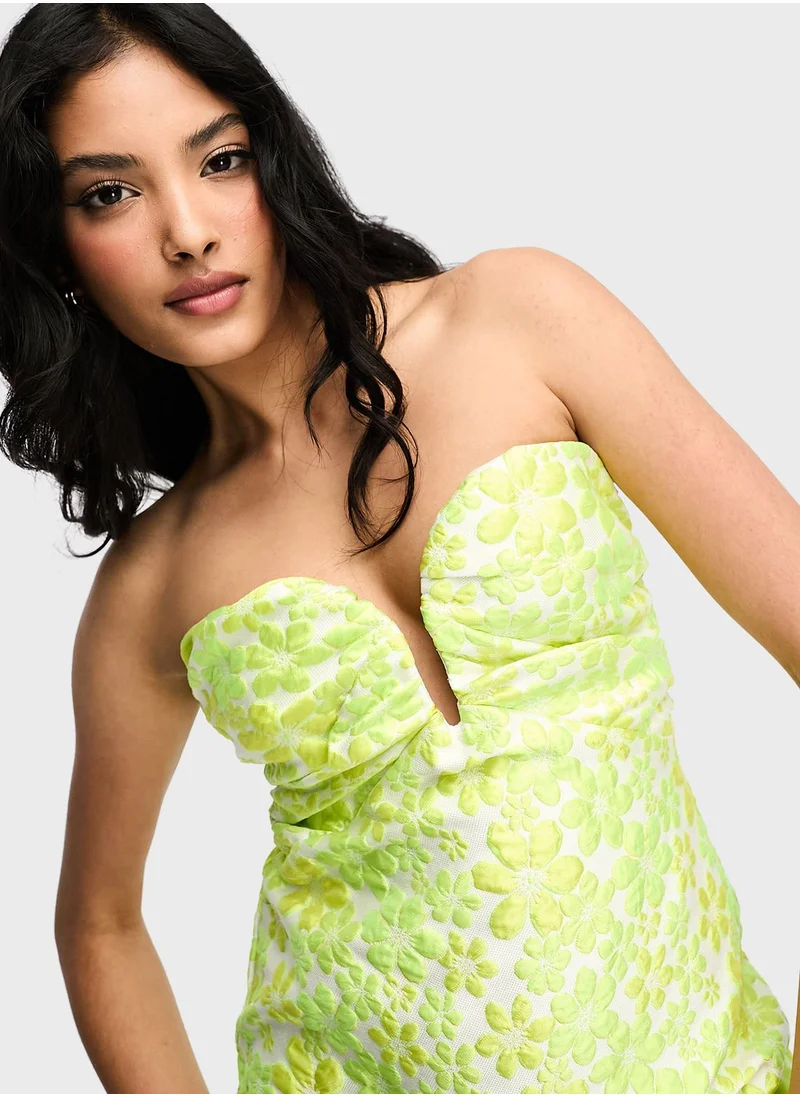 Miss Selfridge Bardot Printed Dress