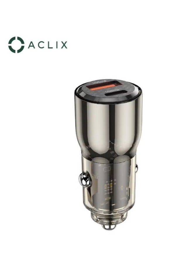 أكاليكس شاحن سيارة اكليكس يو اس بي-سي و يو اس بي-ايه ، شحن سريع 30 واط بي دي - Image 1