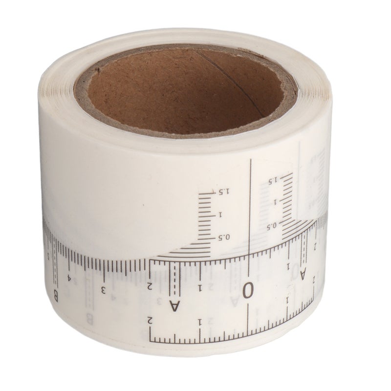1 Roll Eyebrow Ruler Stencil Sticker Transparency Clear Disposable Plastic Eyebrow Ruler Sticker - Image 4