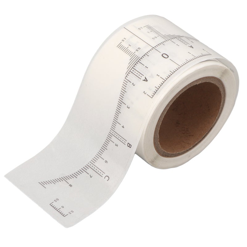 1 Roll Eyebrow Ruler Stencil Sticker Transparency Clear Disposable Plastic Eyebrow Ruler Sticker - Image 5