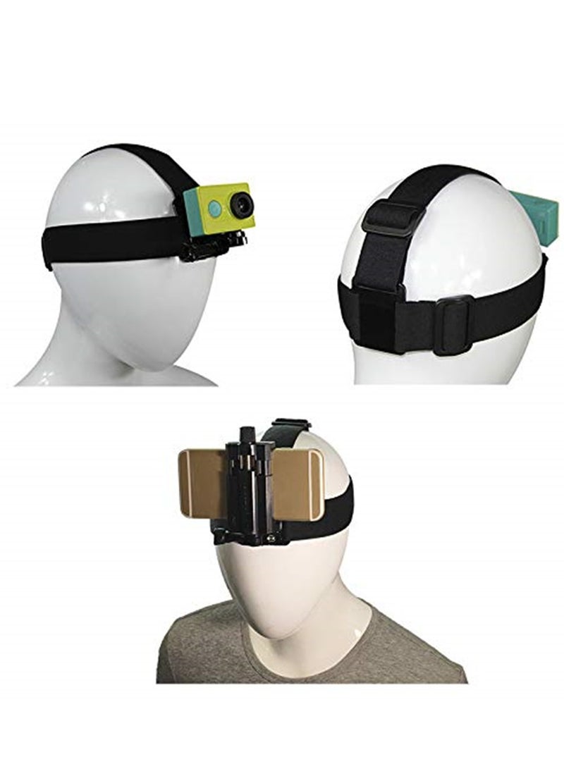 SYOSI Head Strap Mount For SJCAM EKEN GoPro Hero 7 6 5 4 Xiaomi Yi 4K Sony Action Cam Accessories Harness Belt For Mobile Phone Holder - Image 1