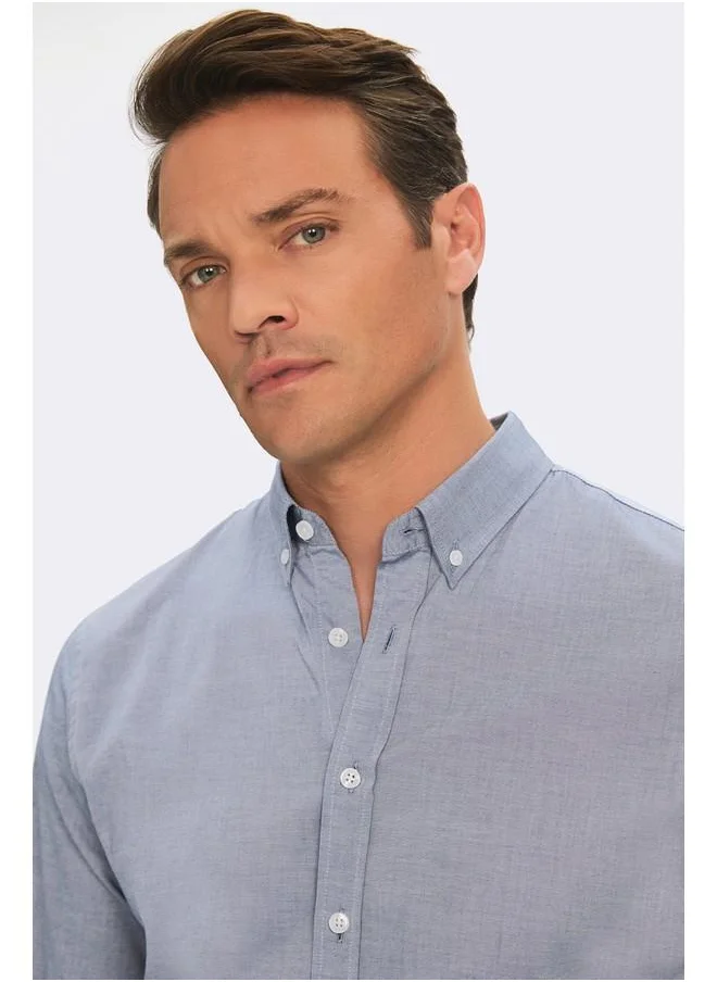JUNE June Exclusive Men Regular Fit Shirt Blue