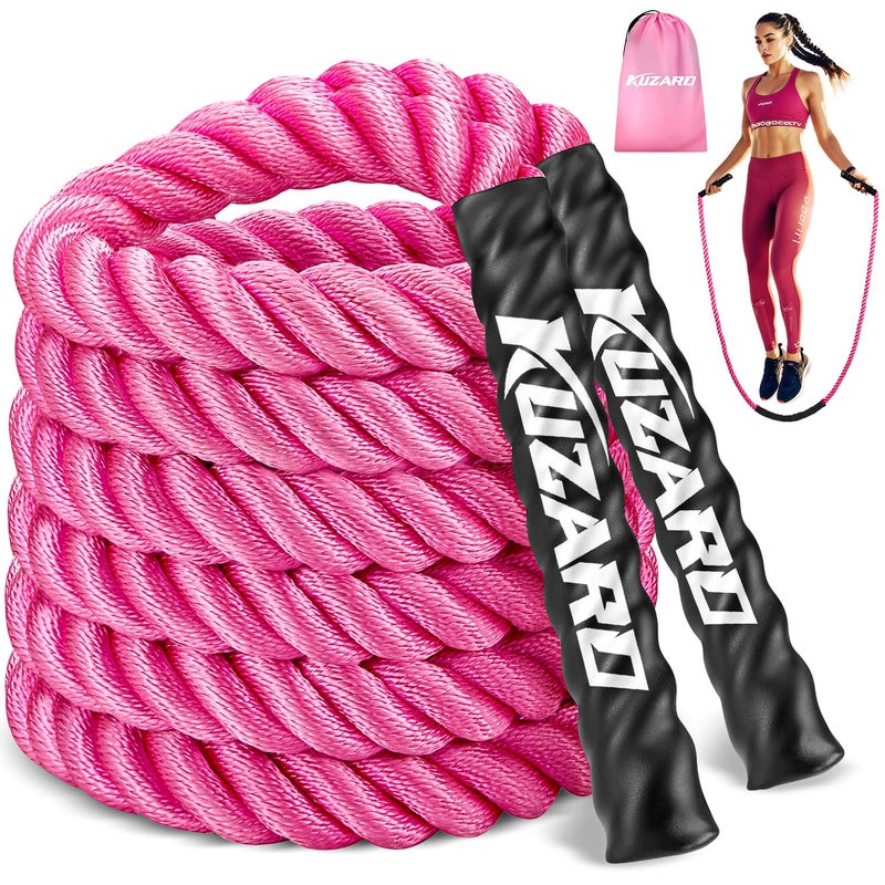 KUZARO Jump Rope, Weighted Jump Rope for Women, Heavy Jump Ropes for Fitness, Home Gym Exercise Equipment, Adult Skipping Rope for Strength Training, Weight Loss, Boxing Training,Total Body Workout Equipment - Image 1