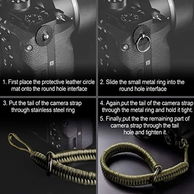 Adjustable Camera Wrist Strap DSLR Hand Grip - High Toughness Quick Release Camera Hand Strap for Compact Portable Photography - Image 5