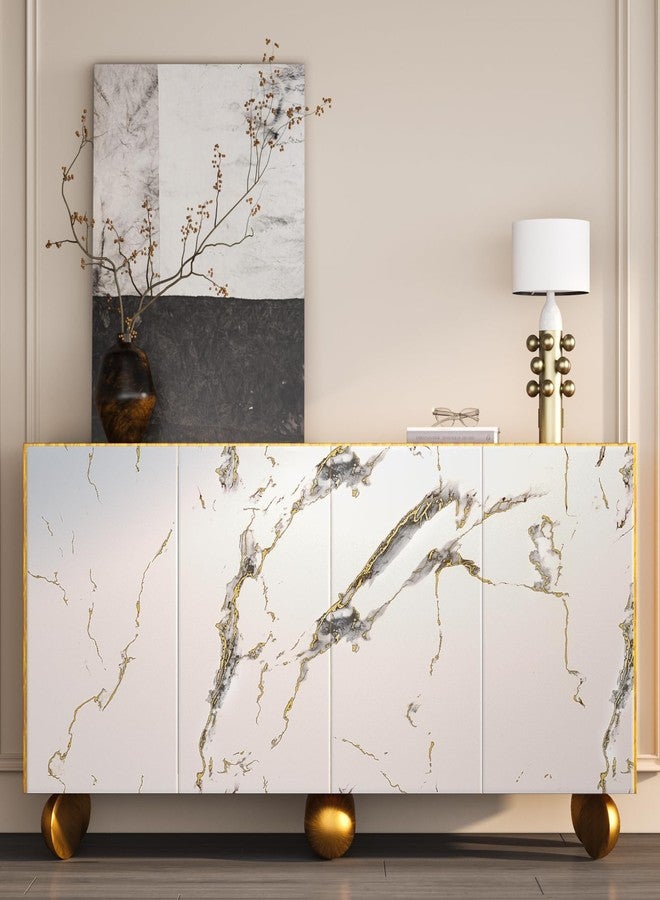 VaryPaper 15.7" x 315" Matte White Marble Contact Paper for Countertops and Walls - Waterproof Peel and Stick Table Top Vinyl Wrap - Removable Self Adhesive Wall Paper for Kitchen - Image 5