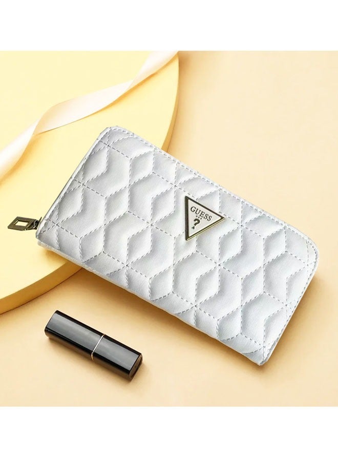 Guest Women's  Coin Purse White Wallet Large Long Zipper Wallet Coin Purse - Image 4