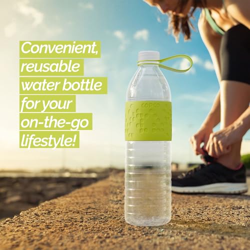Copco Hydra 20 oz Tritan Water Bottle with Spill Resistant Lid & Non-Slip Sleeve - BPA-Free, Dishwasher Safe, Fits in Cup Holders, Great for Gym, Travel, Office - Durable & Lightweight (Green) - Image 2
