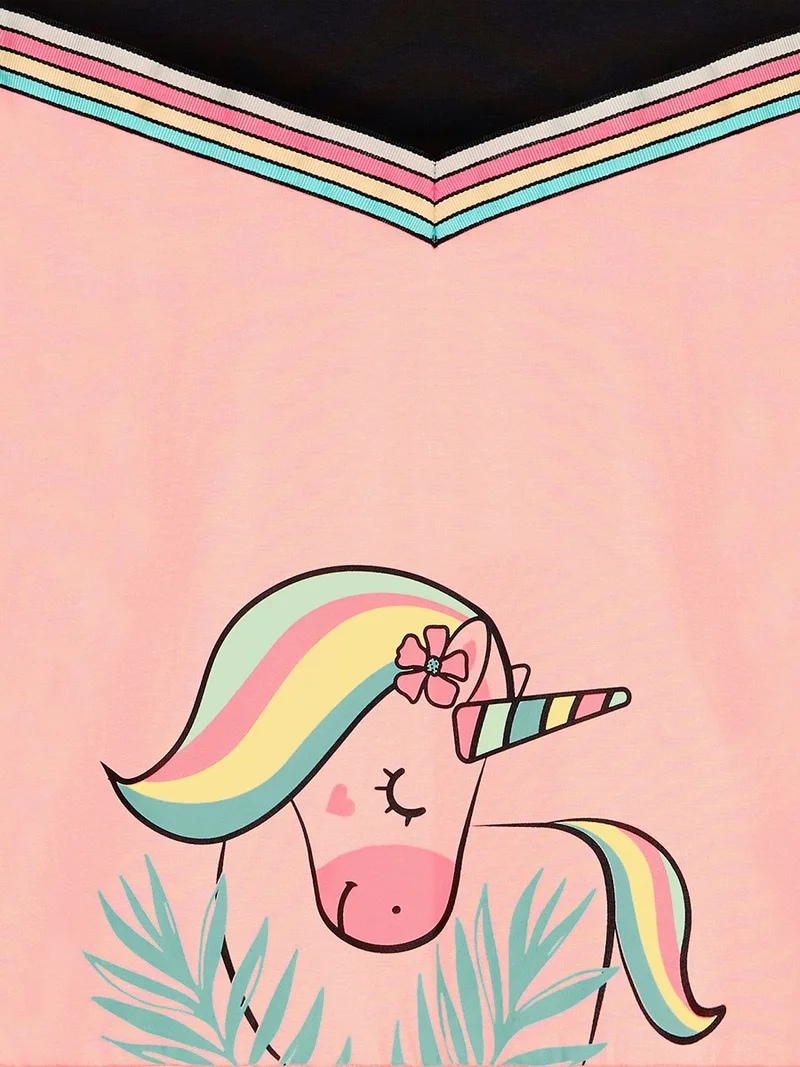 Denokids Unicorn Graphic Dress