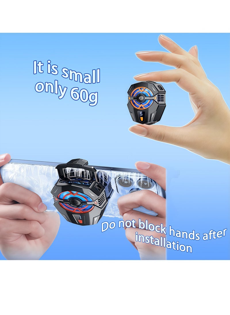 Mobile Phone Radiator Temperature Display Semiconductor Gaming Universal Cooler with Finger Gloves  - Image 4