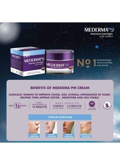 Mederma Intensive Overnight Cream 30Gworks With Skin  - Image 3