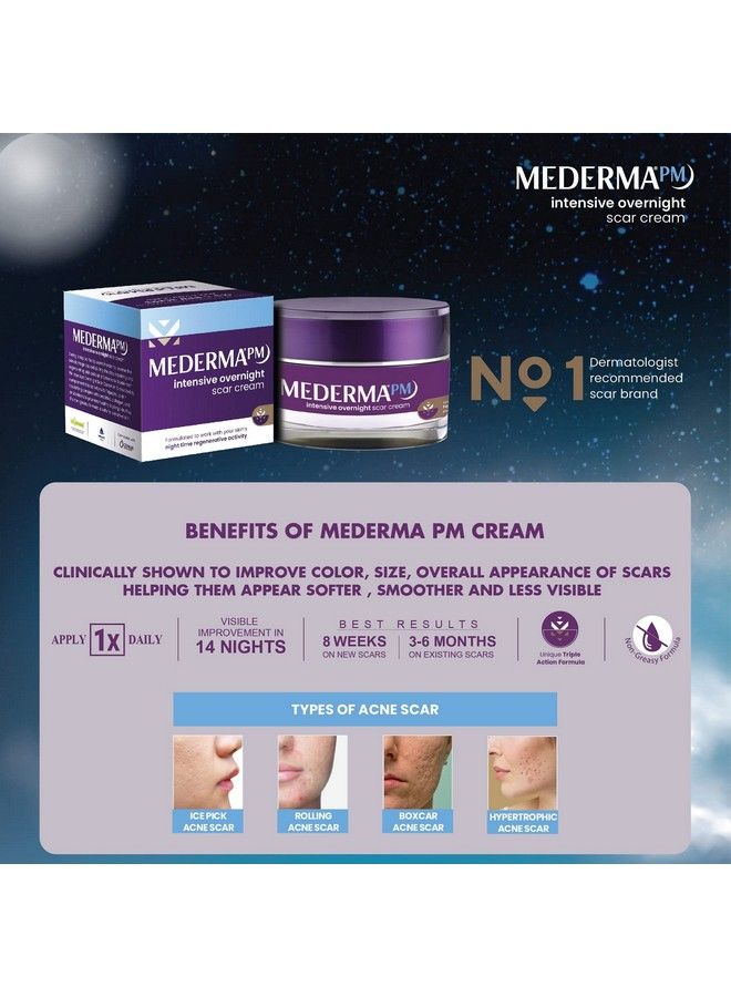 Mederma Intensive Overnight Cream 30Gworks With Skin - Image 3