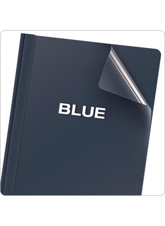 Oxford Clear Front Report Covers, Dark Blue, Letter Size, 25 per Box (55838EE) - Image 2