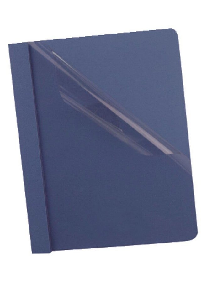 Oxford Clear Front Report Covers, Dark Blue, Letter Size, 25 per Box (55838EE) - Image 1