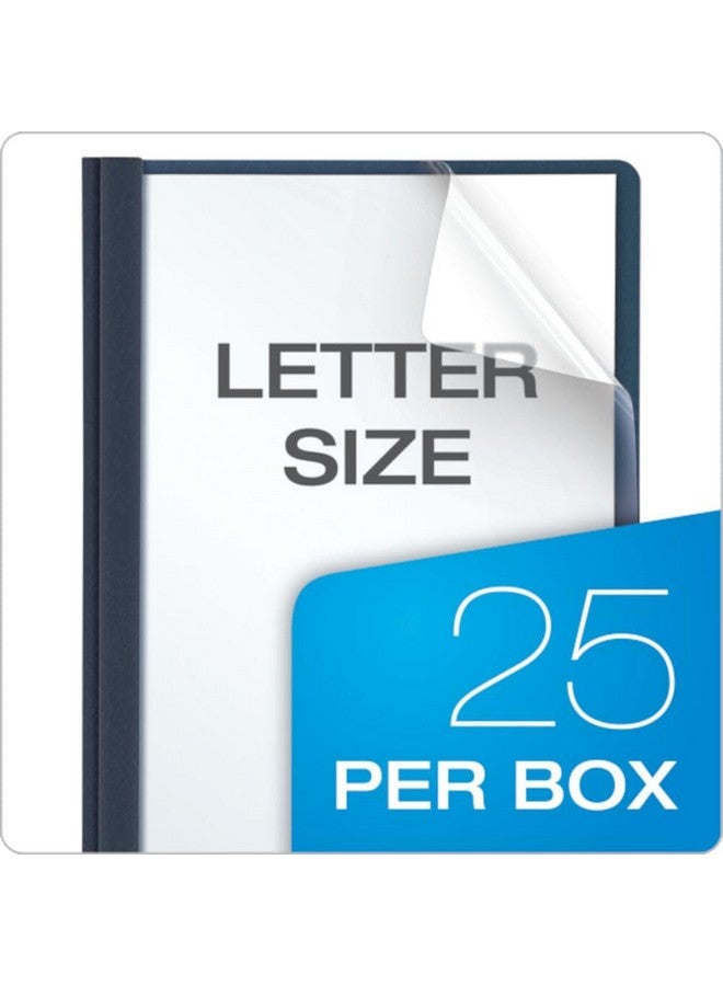 Oxford Clear Front Report Covers, Dark Blue, Letter Size, 25 per Box (55838EE) - Image 4