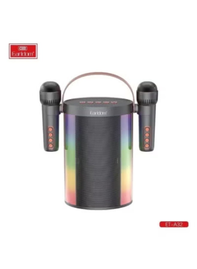 Earldom A32 Portable Wireless Bluetooth Speaker with Microphone | HD Stereo Sound, Powerful Bass, Long Battery Life | TF/USB/AUX Support | Compact Outdoor Speaker for Travel, Parties & Home Entertainment - Image 1