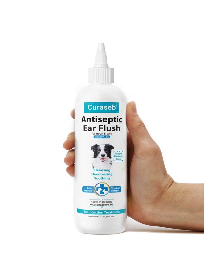 Bexley Labs Curaseb Dog Ear Infection Treatment Solution - Soothes Itchy & Inflamed Ears - Cleans Debris and Buildup - 12oz - Image 1