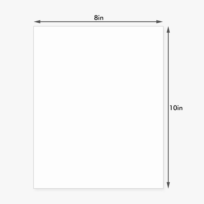 Somime 10-Pack White Uncut Picture Frame Backing Board Acid Free 8X10 White Matte Picture Board For Photos - Image 3