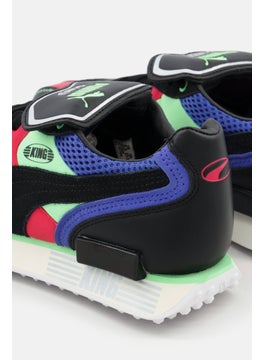 PUMA Kids Boy Future Rider King Lace Up Training Sports Shoes, Black Combo  - Image 2