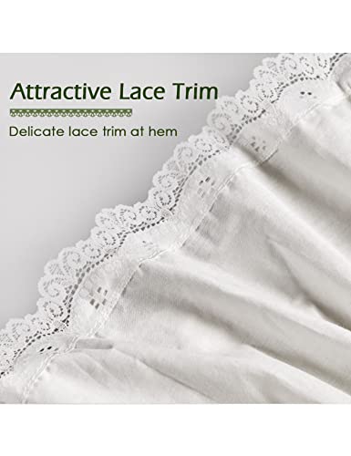 BEAUTELICATE Women 100% Cotton Skirt 3 Tiered A-Line Retro Medieval Skirt - Image 3