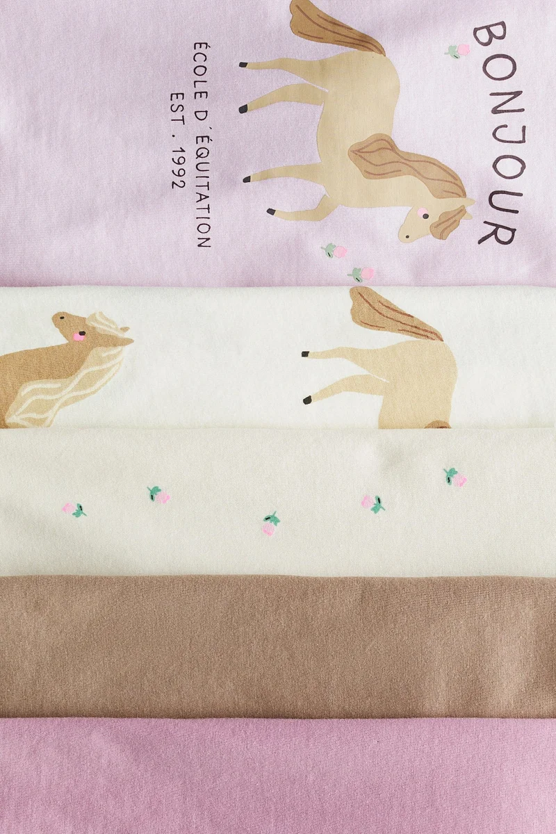 H&M 5-pack cotton T-shirts