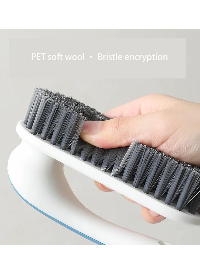 2 Pack Household Bristle Cleaning Brush Stain Removal Carpet Brush Shoe Brush Supplies Set with Comfort Grip for Cleaning Carpets Sneakers Clothes - Image 5